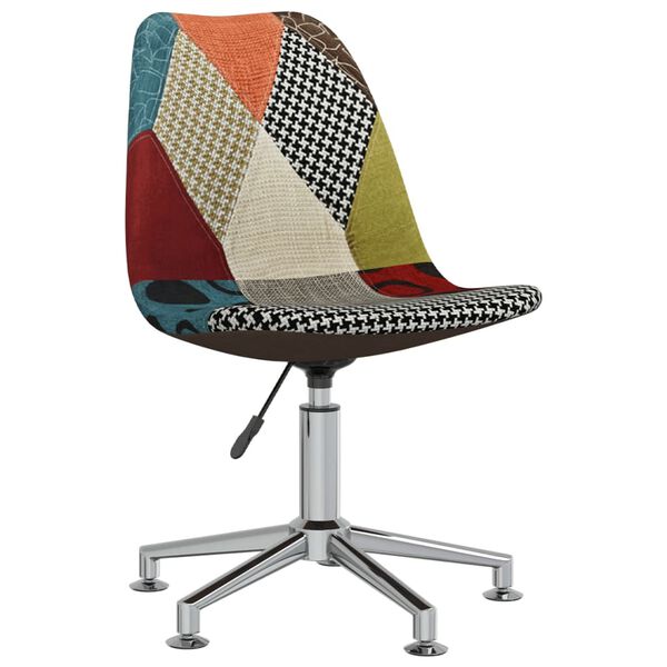 vidaXL Otočn&eacute; jed&aacute;lensk&eacute; stoličky 2 ks patchwork l&aacute;tkov&eacute;