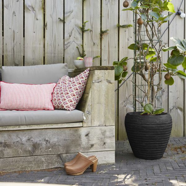 Capi Váza Nature Row zúžená 42x38 cm čierna KBLRO362