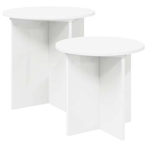 vidaXL Sada pr&iacute;ručn&yacute;ch stol&iacute;kov 2 ks &Oslash; 45 x 45 cm Kon&scaron;truovan&eacute; drevo