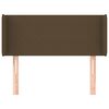 vidaXL Čelo postele so z&aacute;hybmi tmavohend&eacute; 93x16x78/88 cm l&aacute;tka