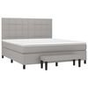 vidaXL Boxspring posteľ s matracom bledosiv&aacute; 180x200 cm l&aacute;tka