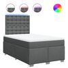 vidaXL Boxspring posteľ s matracom tmavosiv&yacute; 120x200 cm l&aacute;tka