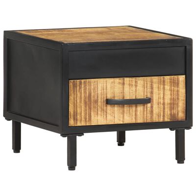 vidaXL Nočný stolík 40x40x35 cm surové mangovníkové drevo