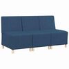 vidaXL Bezr&uacute;čkov&aacute; modul&aacute;rna sofa jednotka 3 pcs Modr&aacute; 55 x 74 x 82 cm