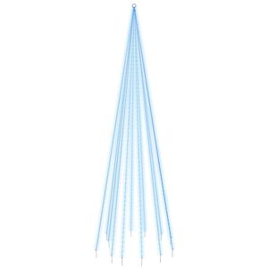 vidaXL Vianočn&yacute; stromček na tyč 732 modr&yacute;ch LED 500 cm