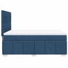 vidaXL Posteľn&yacute; r&aacute;m boxspring s matracom modr&yacute; 160x200 cm l&aacute;tka
