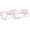 vidaXL R&aacute;m postele Remeseln&yacute; dub 80 x 200 cm Kompozitn&eacute; drevo
