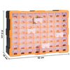 vidaXL Organizér so 64 zásuvkami 52x16x37,5 cm