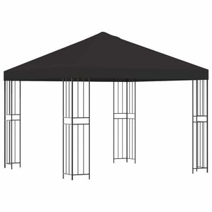 vidaXL Alt&aacute;nok 3 x 3 m Antracitov&aacute; Polyester a oceľ 190 gsm
