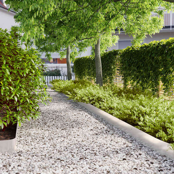 vidaXL Obruby tr&aacute;vnika 10 ks 15x103 cm Nerez