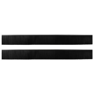 vidaXL Samolepiace tesnenia dver&iacute; s kefou 2 pcs Strieborn&aacute; 100 cm