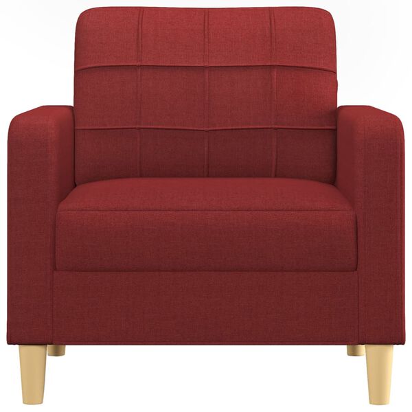 vidaXL Jednomiestna pohovka, v&iacute;novo červen&aacute; 60 cm, l&aacute;tka