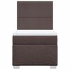 vidaXL Boxspring posteľ s matracom tmavohnedá 100x200 cm látka
