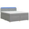 vidaXL Posteľ boxspring s matracom Svetlosiv&aacute; 140 x 200 cm L&aacute;tka