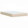 vidaXL Boxspring posteľ s matracom kr&eacute;mov&yacute; 120x200 cm l&aacute;tka