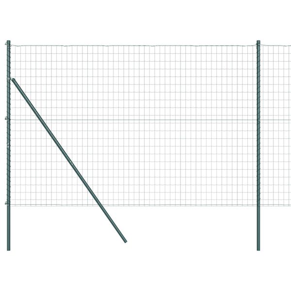 vidaXL Plot s podperou Zelen&aacute; 1,6 x 10 m Ocel a PVC