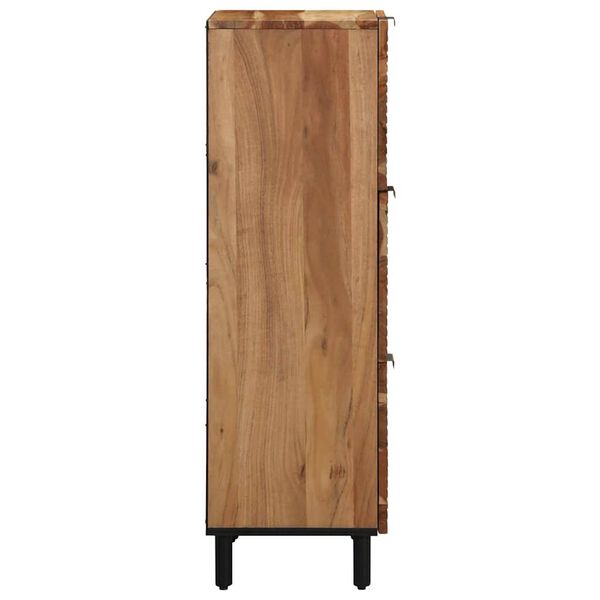 vidaXL Highboard Pr&iacute;rodn&aacute; 40 x 33,5 x 110 cm Pevn&eacute; ak&aacute;ciov&eacute; drevo