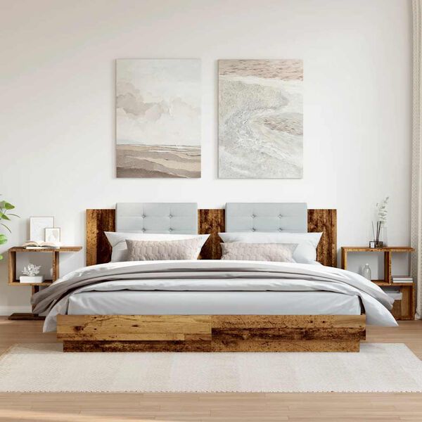 vidaXL Nočn&eacute; skrinky 2 ks Star&eacute; drevo 50x30x51,5 cm Kon&scaron;trukčn&eacute; drevo