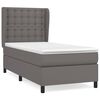 vidaXL Boxspring posteľ s matracom siv&aacute; 80x200 cm umel&aacute; koža