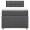 vidaXL Boxspring posteľ s matracom tmavosiv&aacute; 90x190 cm l&aacute;tka