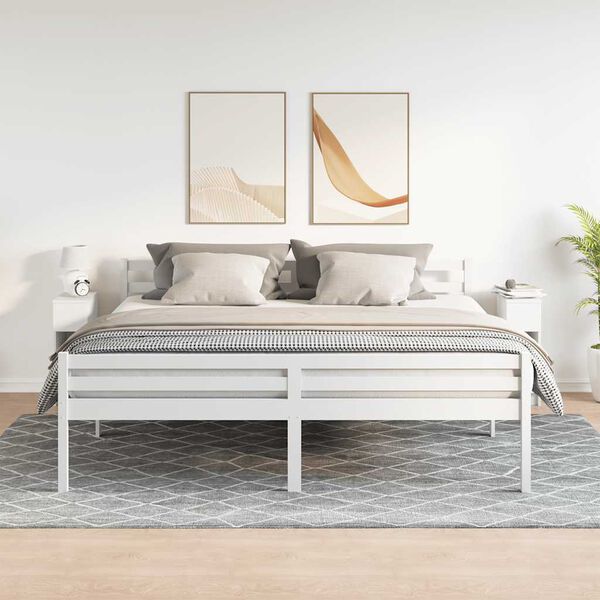 vidaXL Nočn&eacute; skrinky so z&aacute;suvkou 2 ks biele 20x36x60 cm