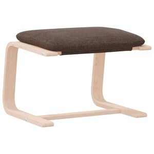 vidaXL Podnožka tmavohned&aacute; 51x41x40 cm l&aacute;tkov&aacute;