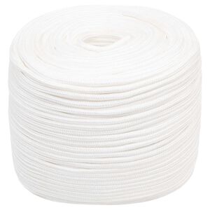 vidaXL Viac&uacute;čelov&eacute; &uacute;žitkov&eacute; lano 6 mm 250 m Biela PP