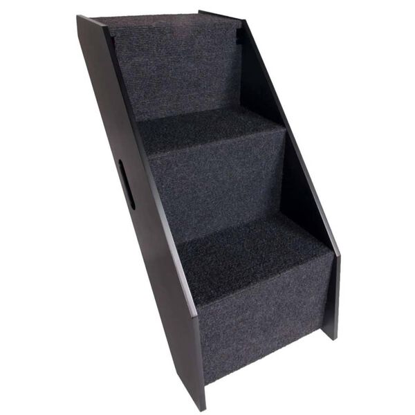 FLAMINGO Rampa a schody pre domáce zvieratá čierna 62x36x51 cm 515222