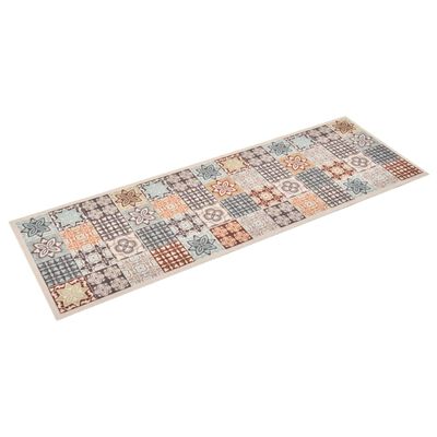 vidaXL Kuchynský koberec prateľný mozaiková farba 45x150 cm