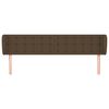vidaXL Čelo postele so z&aacute;hybmi tmavohend&eacute; 163x23x78/88 cm l&aacute;tka