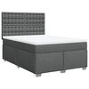 vidaXL Boxspring posteľ s matracom tmavosiv&aacute; 160x200 cm l&aacute;tka