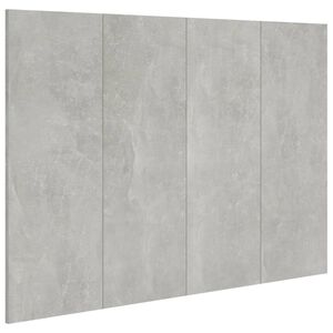 vidaXL Čelo postele bet&oacute;novo siv&aacute; 120x1,5x80 cm spracovan&eacute; drevo