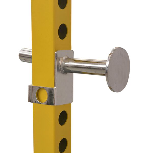 vidaXL Posilňovacia klietka 140x145x214 cm, žltá a čierna