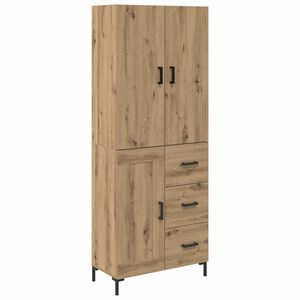 vidaXL Highboard Remeseln&yacute; dub 69,5 x 34 x 180 cm Kompozitn&eacute; drevo