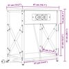 vidaXL Nočn&yacute; stol&iacute;k 2 pcs Sonoma dub 41 x 31 x 51 cm Kompozitn&eacute; drevo