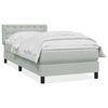 vidaXL Box Spring Posteľ s matracom Svetlosiv&aacute; 100x220 cm Zamat