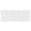 vidaXL Čipkov&aacute; z&aacute;clona so z&aacute;clonami Biela 100 x 400 cm Polyester