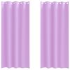 vidaXL Z&aacute;clony na zatemnenie s kr&uacute;žkami 2 ks Fialov&aacute; 260 x 140 cm