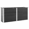 vidaXL Vyv&yacute;&scaron;en&yacute; z&aacute;hradn&yacute; z&aacute;hon 200x50x91 cm WPC siv&yacute;