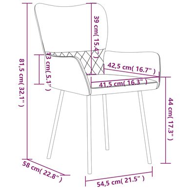 vidaXL Jedálenské stoličky 2 ks krémové látka a umelá koža