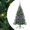 vidaXL Umel&yacute; predsvieten&yacute; vianočn&yacute; stromček Zelen&aacute; 120 cm PVC