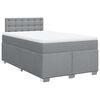 vidaXL Boxspring posteľ s matracom bledosiv&aacute; 120x200 cm l&aacute;tka