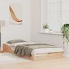 vidaXL Rám postele Hnedá 80 x 220 cm Masívne borovicové drevo
