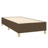 vidaXL Boxspring posteľ s matracom tmavohned&aacute; 100x200 cm l&aacute;tka