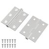 vidaXL P&aacute;nt 2 ks Strieborn&aacute; 50 x 38 x 1,3 mm Oceľ