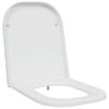 vidaXL WC sedadlo Biela 47,5 x 35 x 3,6 cm Duroplast