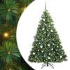 vidaXL Umel&yacute; vianočn&yacute; stromček s 300 LED-i Zelen&aacute; 180 cm PE a PVC