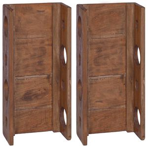 vidaXL Ro&scaron;t Hned&aacute; 24 x 13 x 54 cm Mas&iacute;vne mahag&oacute;nov&eacute; drevo