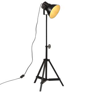 vidaXL Podlahov&aacute; lampa 25 W čierna 35x35x65/95 cm E27