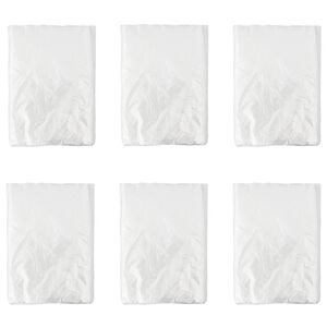 vidaXL Prachov&aacute; f&oacute;lia 6 ks Priehľadn&aacute; 400 x 500 cm HDPE
